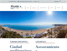 Tablet Screenshot of alicantecongresos.com